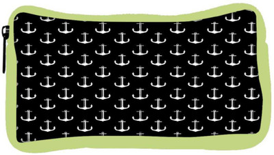 

Snoogg Eco Friendly Canvas Black And White Anchors Student Pen Pencil Case Coin Purse Pouch Cosmetic Makeup Bag (GREEN) Pouch(Multicolor)