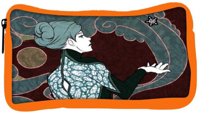 

Snoogg Eco Friendly Canvas Womensurrounded Student Pen Pencil Case Coin Purse Pouch Cosmetic Makeup Bag (ORANGE) Pouch(Multicolor)