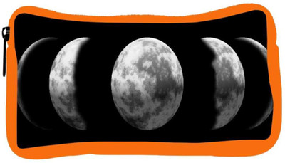 

Snoogg Eco Friendly Canvas Moon Phase Student Pen Pencil Case Coin Purse Pouch Cosmetic Makeup Bag (ORANGE) Pouch(Multicolor)