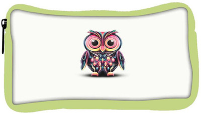 

Snoogg Eco Friendly Canvas Cute Owl Painting Wide Designer Student Pen Pencil Case Coin Purse Pouch Cosmetic Makeup Bag (GREEN) Pouch(Multicolor)