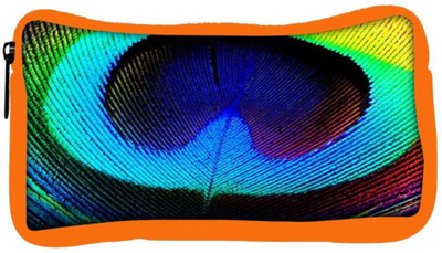 

Snoogg Eco Friendly Canvas Peacock Feather Student Pen Pencil Case Coin Purse Pouch Cosmetic Makeup Bag (ORANGE) Pouch(Multicolor)