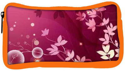 

Snoogg Eco Friendly Canvas Flower Pink Graphic Student Pen Pencil Case Coin Purse Pouch Cosmetic Makeup Bag (ORANGE) Pouch(Multicolor)