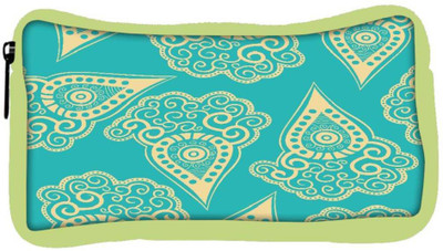 

Snoogg Eco Friendly Canvas Light Yellow Blue Pattern Designer Student Pen Pencil Case Coin Purse Pouch Cosmetic Makeup Bag (GREEN) Pouch(Multicolor)
