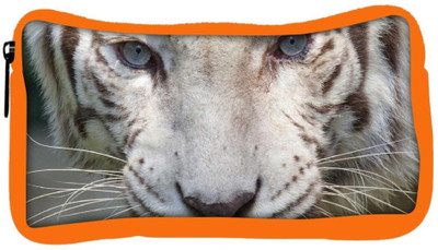 

Snoogg Eco Friendly Canvas White Tiger Designer Student Pen Pencil Case Coin Purse Pouch Cosmetic Makeup Bag (ORANGE) Pouch(Multicolor)