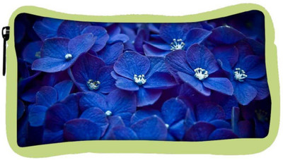 

Snoogg Eco Friendly Canvas Blue Flower Designer Student Pen Pencil Case Coin Purse Pouch Cosmetic Makeup Bag (GREEN) Pouch(Multicolor)