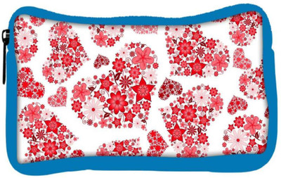 

Snoogg Eco Friendly Canvas Floral Hearts Holiday Designer Student Pen Pencil Case Coin Purse Pouch Cosmetic Makeup Bag (BLUE) Pouch(Multicolor)