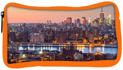 

Snoogg Eco Friendly Canvas Colorful Shades Of City Designer Student Pen Pencil Case Coin Purse Pouch Cosmetic Makeup Bag (ORANGE) Pouch(Multicolor)
