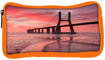 

Snoogg Eco Friendly Canvas Sunset Bridge Student Pen Pencil Case Coin Purse Pouch Cosmetic Makeup Bag (ORANGE) Pouch(Multicolor)