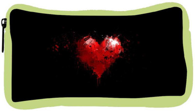 

Snoogg Eco Friendly Canvas Broken Heart Designer Student Pen Pencil Case Coin Purse Pouch Cosmetic Makeup Bag (GREEN) Pouch(Multicolor)