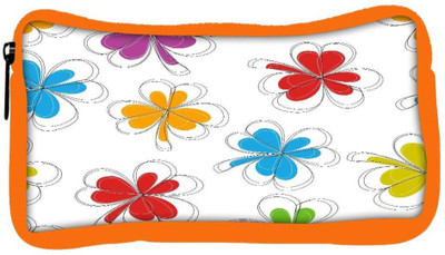 

Snoogg Eco Friendly Canvas Abstract Summer Background Student Pen Pencil Case Coin Purse Pouch Cosmetic Makeup Bag (ORANGE) Pouch(Multicolor)