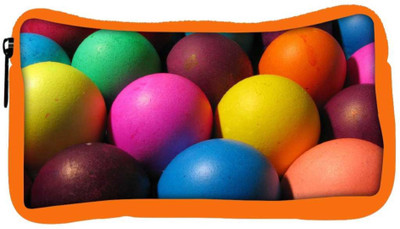 

Snoogg Eco Friendly Canvas Colorful Balls Designer Student Pen Pencil Case Coin Purse Pouch Cosmetic Makeup Bag (ORANGE) Pouch(Multicolor)