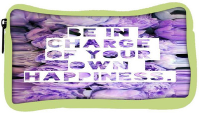 

Snoogg Eco Friendly Canvas In Charge Of Happiness Student Pen Pencil Case Coin Purse Pouch Cosmetic Makeup Bag (GREEN) Pouch(Multicolor)
