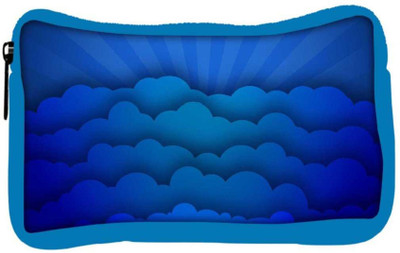 

Snoogg Eco Friendly Canvas Blue Clouds Designer Student Pen Pencil Case Coin Purse Pouch Cosmetic Makeup Bag (BLUE) Pouch(Multicolor)