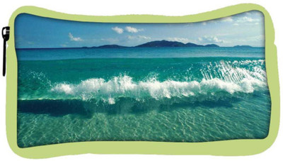 

Snoogg Eco Friendly Canvas Sea Waves Designer Student Pen Pencil Case Coin Purse Pouch Cosmetic Makeup Bag (GREEN) Pouch(Multicolor)