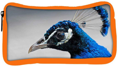 

Snoogg Eco Friendly Canvas Blue Peacock Designer Student Pen Pencil Case Coin Purse Pouch Cosmetic Makeup Bag (ORANGE) Pouch(Multicolor)