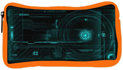 

Snoogg Eco Friendly Canvas Minimalistic Circuits Designer Student Pen Pencil Case Coin Purse Pouch Cosmetic Makeup Bag (ORANGE) Pouch(Multicolor)