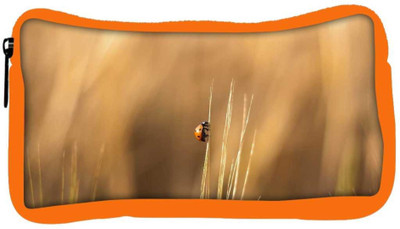 

Snoogg Eco Friendly Canvas Flying Beatel Designer Student Pen Pencil Case Coin Purse Pouch Cosmetic Makeup Bag (ORANGE) Pouch(Multicolor)