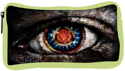 

Snoogg Eco Friendly Canvas Dangerous Eyes Designer Student Pen Pencil Case Coin Purse Pouch Cosmetic Makeup Bag (GREEN) Pouch(Multicolor)