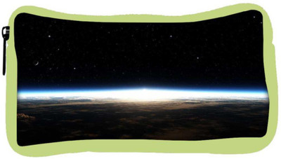 

Snoogg Eco Friendly Canvas Satelite Designer Student Pen Pencil Case Coin Purse Pouch Cosmetic Makeup Bag (GREEN) Pouch(Multicolor)