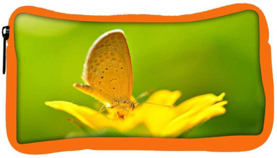 

Snoogg Eco Friendly Canvas Colorful Garden Designer Student Pen Pencil Case Coin Purse Pouch Cosmetic Makeup Bag (ORANGE) Pouch(Multicolor)