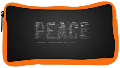 

Snoogg Eco Friendly Canvas Peace Designer Student Pen Pencil Case Coin Purse Pouch Cosmetic Makeup Bag (ORANGE) Pouch(Multicolor)