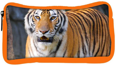 

Snoogg Eco Friendly Canvas Tiger Roar Designer Student Pen Pencil Case Coin Purse Pouch Cosmetic Makeup Bag (ORANGE) Pouch(Multicolor)