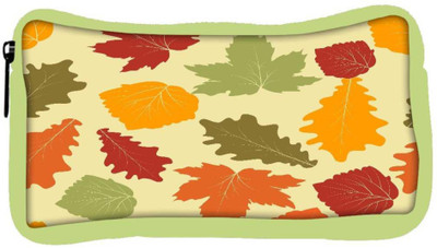 

Snoogg Eco Friendly Canvas Colorful Leaves Designer Student Pen Pencil Case Coin Purse Pouch Cosmetic Makeup Bag (GREEN) Pouch(Multicolor)