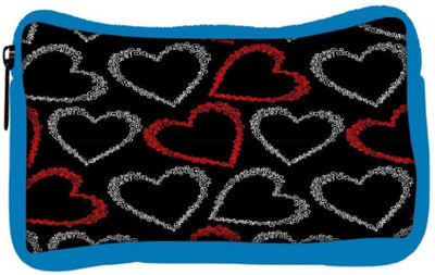 

Snoogg Eco Friendly Canvas Red And Grey Hearts Designer Student Pen Pencil Case Coin Purse Pouch Cosmetic Makeup Bag (BLUE) Pouch(Multicolor)
