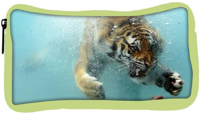 

Snoogg Eco Friendly Canvas Amazing Tiger Shark Designer Student Pen Pencil Case Coin Purse Pouch Cosmetic Makeup Bag (GREEN) Pouch(Multicolor)