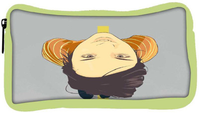 

Snoogg Eco Friendly Canvas Girl Walking On The Road 2781 Student Pen Pencil Case Coin Purse Pouch Cosmetic Makeup Bag (GREEN) Pouch(Multicolor)