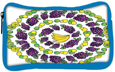 

Snoogg Eco Friendly Canvas Multiple Fruits Designer Student Pen Pencil Case Coin Purse Pouch Cosmetic Makeup Bag (BLUE) Pouch(Multicolor)