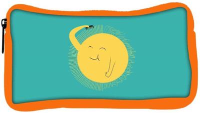 

Snoogg Eco Friendly Canvas Cute Sun Designer Student Pen Pencil Case Coin Purse Pouch Cosmetic Makeup Bag (ORANGE) Pouch(Multicolor)