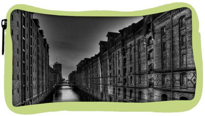 

Snoogg Eco Friendly Canvas Dark City Designer Student Pen Pencil Case Coin Purse Pouch Cosmetic Makeup Bag (GREEN) Pouch(Multicolor)