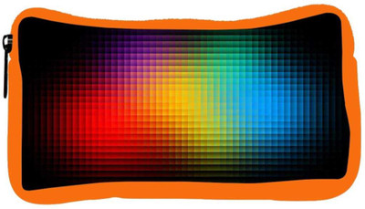 

Snoogg Eco Friendly Canvas Black Background Designer Student Pen Pencil Case Coin Purse Pouch Cosmetic Makeup Bag (ORANGE) Pouch(Multicolor)