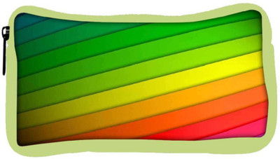 

Snoogg Eco Friendly Canvas Colorful Strips Designer Student Pen Pencil Case Coin Purse Pouch Cosmetic Makeup Bag (GREEN) Pouch(Multicolor)