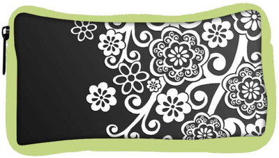 

Snoogg Eco Friendly Canvas White Floral Pattern Designer Student Pen Pencil Case Coin Purse Pouch Cosmetic Makeup Bag (GREEN) Pouch(Multicolor)