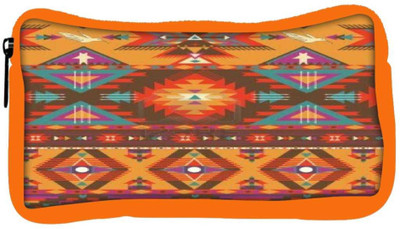 

Snoogg Eco Friendly Canvas Aztec Pattern Cream Stuff Student Pen Pencil Case Coin Purse Pouch Cosmetic Makeup Bag (ORANGE) Pouch(Multicolor)