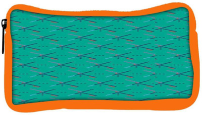 

Snoogg Eco Friendly Canvas Bluish Pattern 2758 Student Pen Pencil Case Coin Purse Pouch Cosmetic Makeup Bag (ORANGE) Pouch(Multicolor)