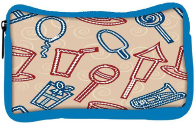 

Snoogg Eco Friendly Canvas Lollipop Designer Student Pen Pencil Case Coin Purse Pouch Cosmetic Makeup Bag (BLUE) Pouch(Multicolor)