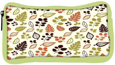 

Snoogg Eco Friendly Canvas Colorful Leaves Designer Student Pen Pencil Case Coin Purse Pouch Cosmetic Makeup Bag (GREEN) Pouch(Multicolor)