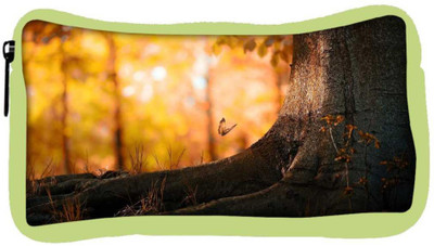 

Snoogg Eco Friendly Canvas Butterfly Under The Tree Designer Student Pen Pencil Case Coin Purse Pouch Cosmetic Makeup Bag (GREEN) Pouch(Multicolor)