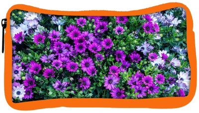 

Snoogg Eco Friendly Canvas Variety Of Flower Designer Student Pen Pencil Case Coin Purse Pouch Cosmetic Makeup Bag (ORANGE) Pouch(Multicolor)