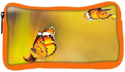 

Snoogg Eco Friendly Canvas Yellow Butterfly Designer Student Pen Pencil Case Coin Purse Pouch Cosmetic Makeup Bag (ORANGE) Pouch(Multicolor)