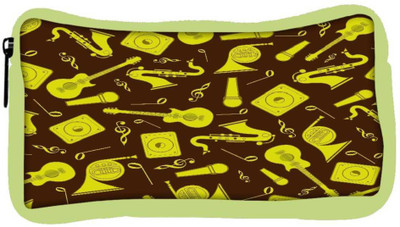 

Snoogg Eco Friendly Canvas Yellow Music Set Designer Student Pen Pencil Case Coin Purse Pouch Cosmetic Makeup Bag (GREEN) Pouch(Multicolor)