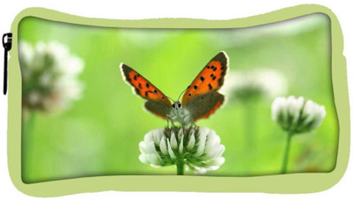

Snoogg Eco Friendly Canvas Butterfly In White Flower Designer Student Pen Pencil Case Coin Purse Pouch Cosmetic Makeup Bag (GREEN) Pouch(Multicolor)