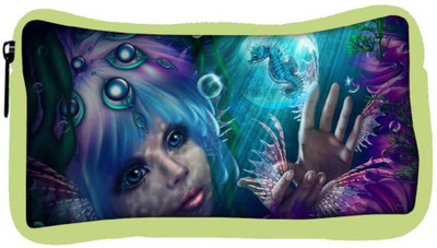 

Snoogg Eco Friendly Canvas Mermaid Fantasy Designer Student Pen Pencil Case Coin Purse Pouch Cosmetic Makeup Bag (GREEN) Pouch(Multicolor)