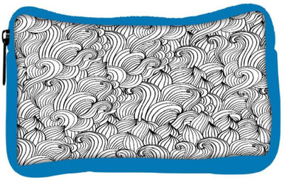 

Snoogg Eco Friendly Canvas White Abstarct Pattern Designer Student Pen Pencil Case Coin Purse Pouch Cosmetic Makeup Bag (BLUE) Pouch(Multicolor)