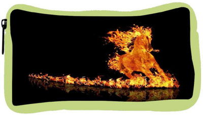 

Snoogg Eco Friendly Canvas Raging Horse Student Pen Pencil Case Coin Purse Pouch Cosmetic Makeup Bag (GREEN) Pouch(Multicolor)
