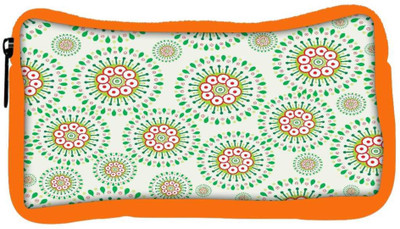 

Snoogg Eco Friendly Canvas Mixed Green Pattern Designer Student Pen Pencil Case Coin Purse Pouch Cosmetic Makeup Bag (ORANGE) Pouch(Multicolor)