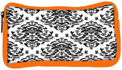 

Snoogg Eco Friendly Canvas Black White Designer Student Pen Pencil Case Coin Purse Pouch Cosmetic Makeup Bag (ORANGE) Pouch(Multicolor)